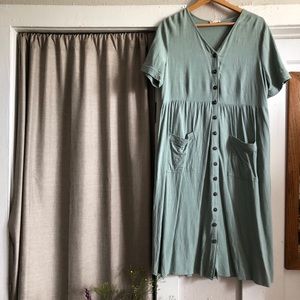 Piper and Scoot Button Down Midi Dress